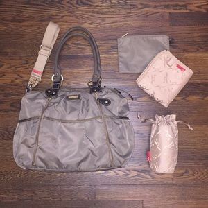 Storksac Olivia Diaper Bag with accessories (moss)